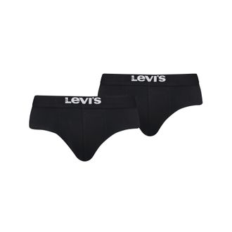 Levi's Solid Basic Briefs 2 pack - Mens - XL - Black