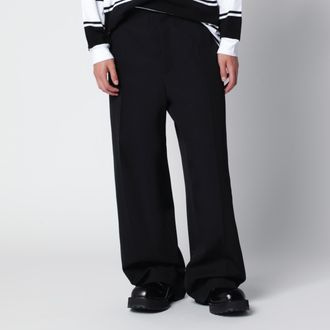 Balenciaga Pantaloni sartoriali ampi in twill neri