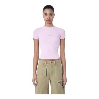 Alexander Wang Dames, Tops, Roze, Maat: L Katoen