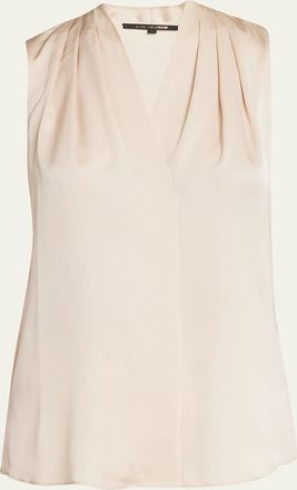 Kobi Halperin Mila Silk-Stretch Sleeveless Top