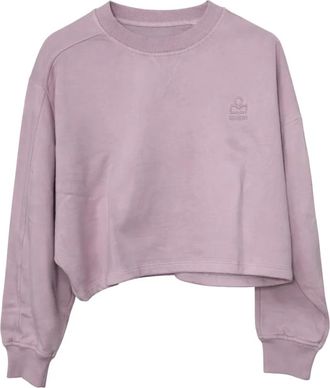 Isabel Marant Hoodies & sweatvesten, Dames, Paars, L, Katoen, Sunny Pullover