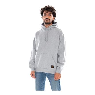 Levi's Felpa con cappuccio Workwear PO Desert Palm Brushed F - - Sweatshirts & Hoodies - Uomo - Grigio - L