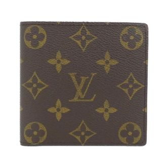 Louis Vuitton Monogram Marron Coated Canvas Wallet (Bi-Fold) (Pre-Owned)