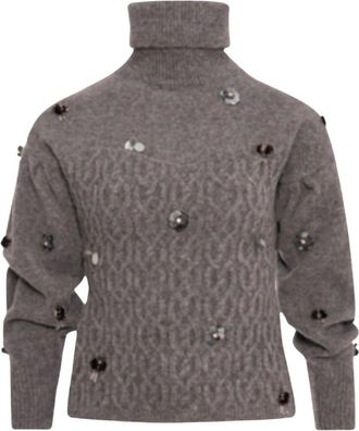 Fracomina Turtleneck Trui - Dames - Coltruien - Grijs - XS - Nylon - Truien & Vesten