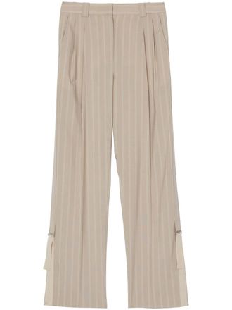 3.1 Phillip Lim Broek met krijtstreep - Beige