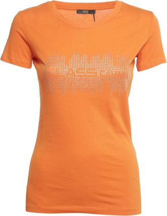 Cavalli T-shirt con logo - Arancione