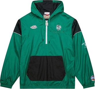 Mitchell & Ness Giacca Boston Celtics Kelly Green Team OG 3.0 con mezza zip - Verde
