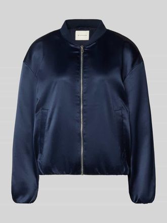 Tom Tailor Regular Fit Blouson mit College-Kragen in Dunkelblau, Gr&ouml;&szlig;e XXXL