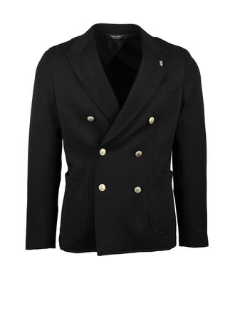 Berry & Brian Double-Breasted Jacket With Wide Lapels And Button Closure