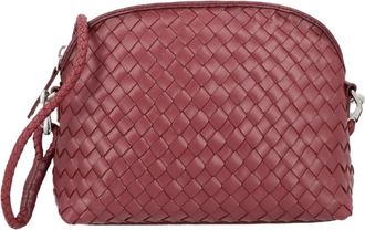 Dragon Diffusion Bordeaux Woven Burgundy Crossbody Bag