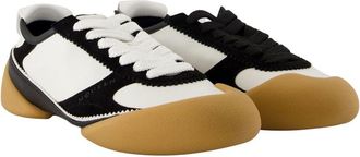 Alexander McQueen Mens Oversized Calfskin Sneaker Multicolor