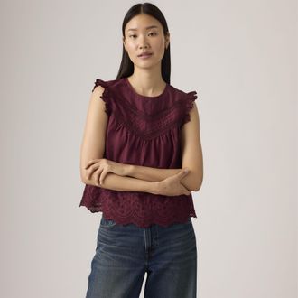 Levi's Sienna Blouse - Womens - M - Red