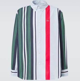 Loewe Camicia Double L in twill di cotone a righe