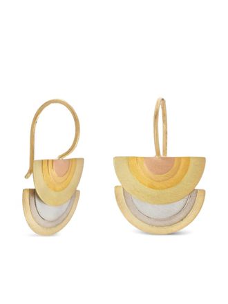 Sia Taylor 18K yellow/white/rose gold Sun Halo earrings - Oro