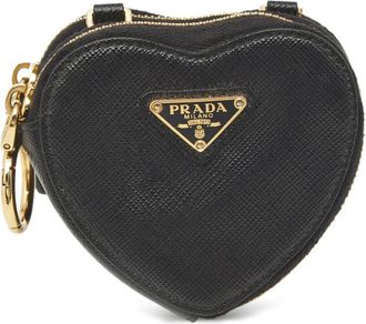 Prada Pouch con doppio cuore - Nero