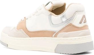 Autry Womens Clc Low Sneaker Multicolor Leather Suede Nubuck