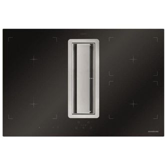 Silverline 3413.4.733.02 Cappa ad Incasso con Flusso Integrato-Flow-in Hood Aspirante Classe energetica A 4 Velocita Portata 616m3-h 78 cm Nero