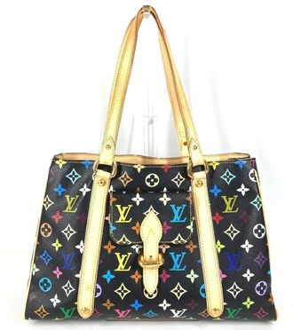Louis Vuitton Black Multi-Color Monogram Multicolore Shoulder Bag Tote Bag (Pre-Owned)