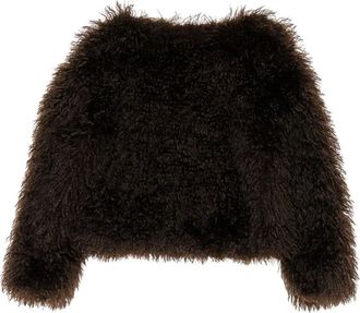 Bimba & Lola Maglione effetto pelliccia - Marrone