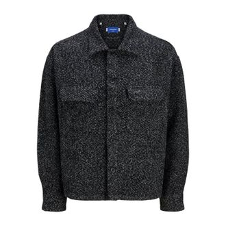 Jack & Jones Jack And Jones Winteroverhemd voor heren met een relaxte pasvorm (Zwart)