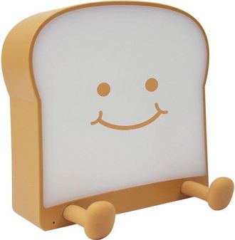 No Brand L&aacute;mpara De Noche Con Forma De Tostadora, Luz Nocturna Led, L&aacute;mpara De Mesita De Noche, L&aacute;mpara De Escritorio Led, Material Abs, Luz De Una O Dos Caras