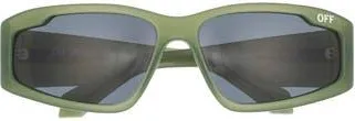 Off-white Kimball 64mm Sunglasses in Olive Green Dark Gre at Nordstrom Rack