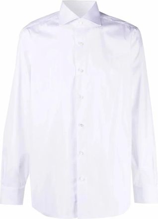 Barba Formal Shirts - Heren - Zakelijke Overhemden - Wit - S - Overhemden