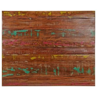 Berkfield Home Table Top 90x80x2.5 cm Rectangular Solid Wood Reclaimed in Brown