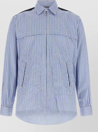 Junya Watanabe denim panel shirt jacket button cuffs