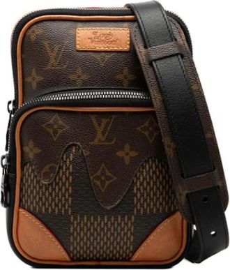 Louis Vuitton Pre-owned Amazone Cross Body Bag - Dames - Vintage Schoudertas - Bruin - ONE Size - Leer - Vintage
