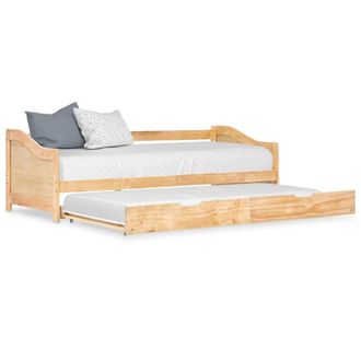 vidaXL Estructura Sof&aacute; Cama Extra&iacute;ble Sin Colch&oacute;n Madera Pino 90x200cm Vidaxl
