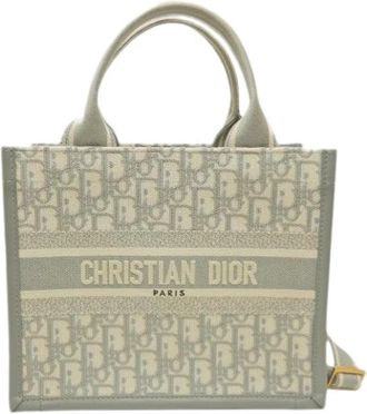 Dior Pre-owned Book Tote Calf Tote Bag - Dames - Vintage Shopper - Beige - ONE Size - Leer - Vintage