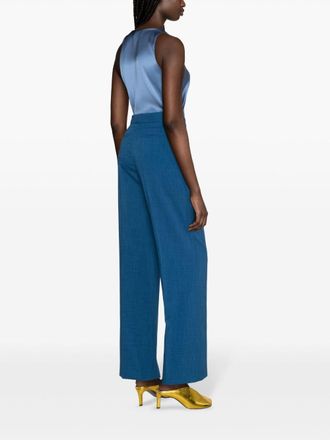 Tory Burch High-Waisted Tailored Trousers - Blue