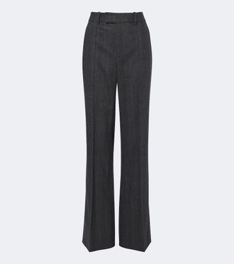 Nili Lotan Etoile wool and cashmere wide-leg pants