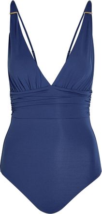 Melissa Odabash Panarea Plunge V-neck Swimsuit - Navy - 48 (UK16 / XL)