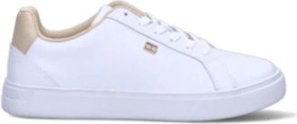 Tommy Hilfiger Beige Sneakers voor een stijlvolle look - Dames - Sneakers - Beige - 42 EU - Schoenen