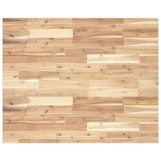 Berkfield Home Desk Top Untreated 100x80x2 cm Solid Wood Acacia in Brown | Size: 100 x 80 x 2 cm