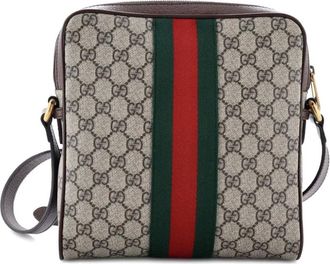 Gucci Ophidia Messenger Bag GG Coated Canvas Small crossbody bag - women - Fabric - One Size - Brown