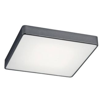 Netlighting Ontario Flush Ceiling Light DarkGrey Structure 25cm in Grey