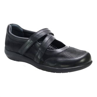 David Tate Womens Gentle Mary Jane Shoes In Black Calf
