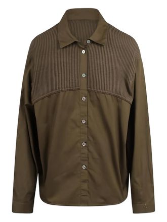 Jovonna London Camicia Sawyer con inserti a coste - Verde