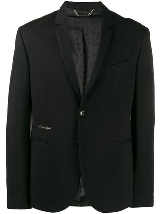Philipp Plein Skull logo blazer - Black