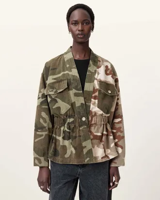 AllSaints Amelia Camouflage Jacket