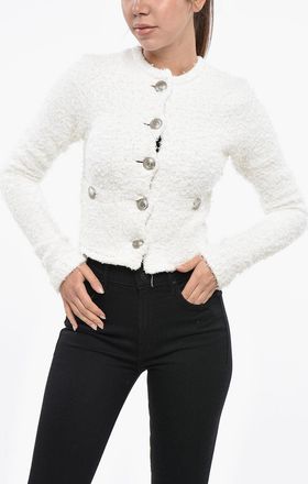 Balenciaga Cardigan Crop in Tweed e Lurex Balenciaga
