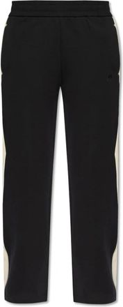 Moose Knuckles Trainingsbroek met zijstrepen - Dames - Sweatpants - Zwart - L - Katoen - Broeken