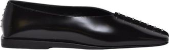 Jil Sander Schoenen, Dames, Zwart, 38 EU, Leer, Elyss Ballerina