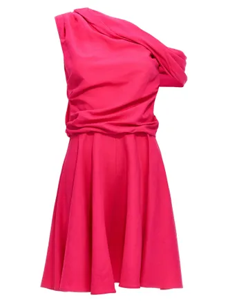 Rochas Fuchsia Viscose Short Womens Dress