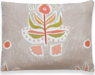 Lulie Wallace Rebekkah Meadow Pillow In Beige
