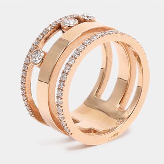 Messika Move Romane Diamonds 18K Rose Gold Ring