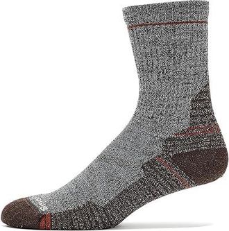 Smartwool Hike Light Cushion Mid Crew Socks Mens Crew Cut Socks Shoes Ash-Charcoal : LG (Mens Shoe 9-11.5), Merino/Mesh/Nylon